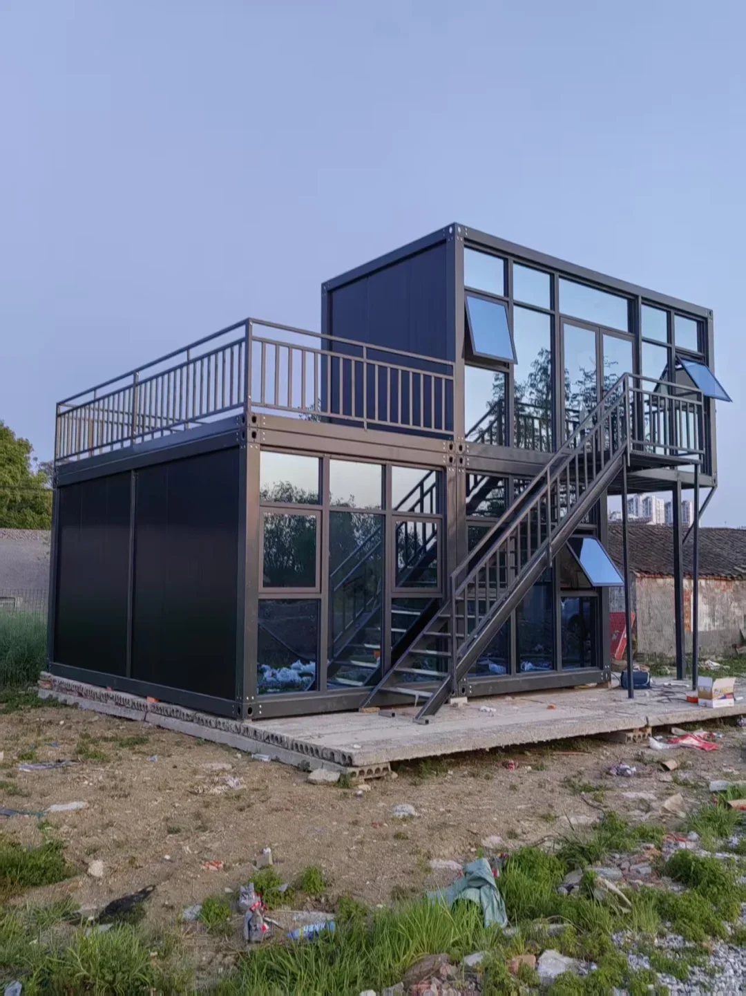 

Two-story Office Building Kit Customizable Design for Professional Use