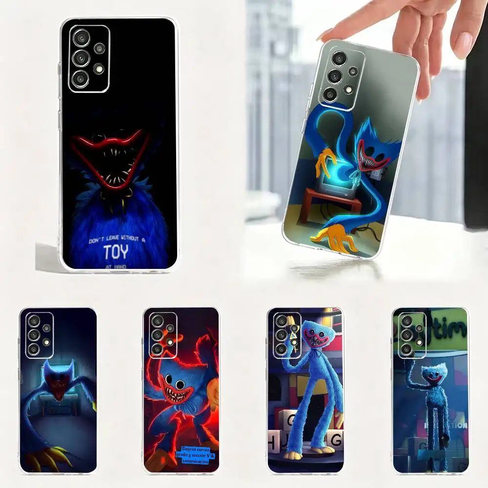 Game Character Popp-y Playtime  Phone Case For S25,S24,S21,S22,S23,S30,Ultra,S20,Plus Samsung Transparent soft case