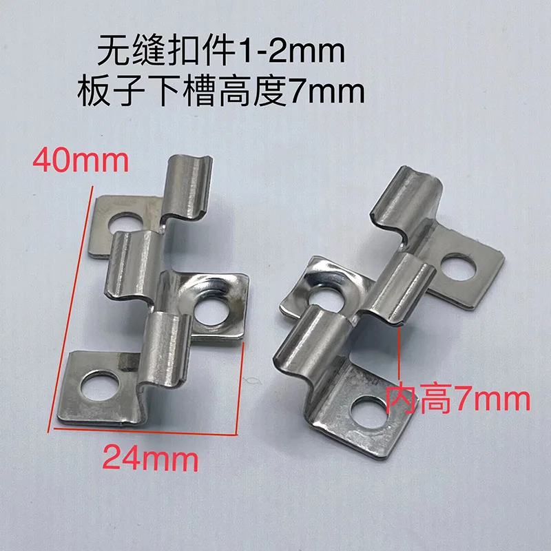 Sujetadores de cubierta pequeños, Clips de acero inoxidable, conectores de diseño oculto, espaciadores de Metal, tornillos de Hardware, clip para tablero de cubierta