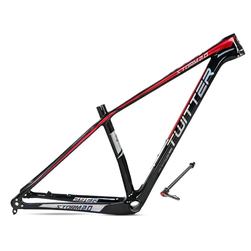 China High Quality TWITTER Storm Bicycle Frame Carbon MTB Frame Colorful Disc Brake For Sale