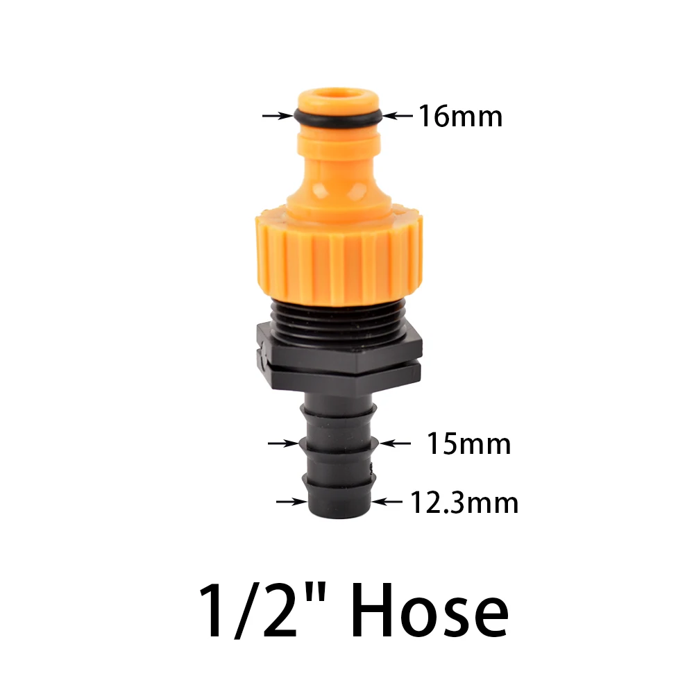 Kolczasty 1/2 3/4 Cal wąż zawór szybkie złącze 16mm 20mm 25mm wąż wody złącze 1 sztuk