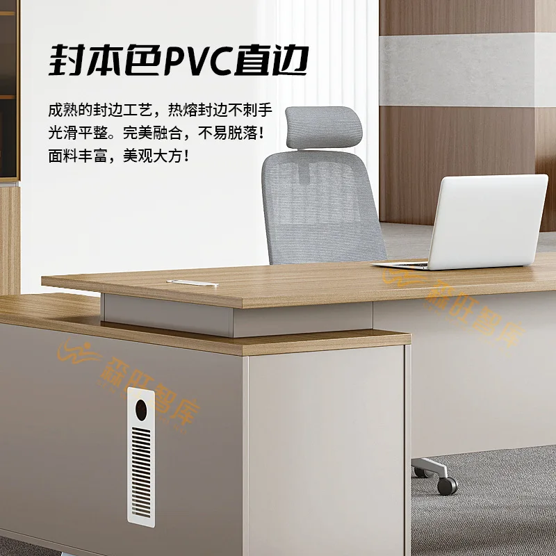 Simple modern manager large class desk corporate company president desk