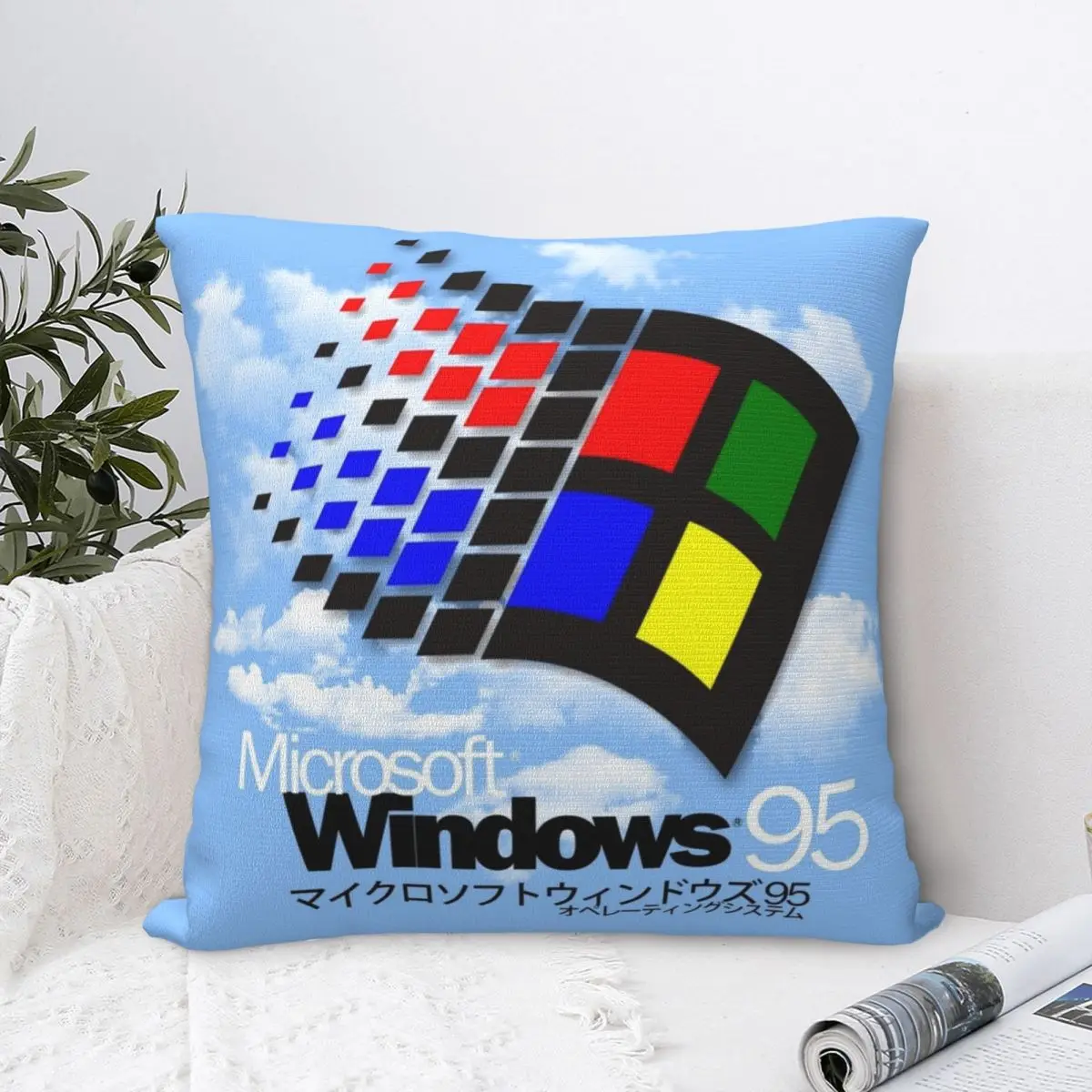 WINDOWS 95 Throw Pillow luxury sofa pillows Cushion Child