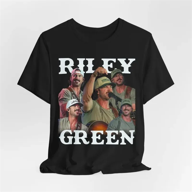 Riley Green Merch T-shirt Men Short Sleeve Tee Unisex Tops Causal Clothes Female Y2K Tops