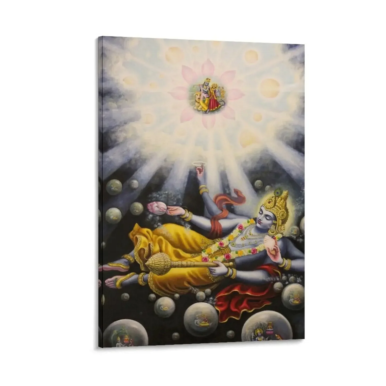 

Maha Vishnu Canvas Painting Decorative paintings photos for living room home decorations and organization