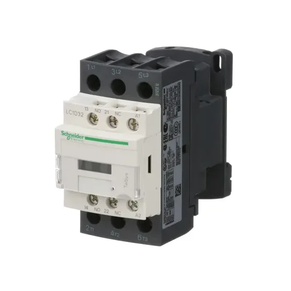 Control de Motor de Contactor schnei-der LC1D32G7, Riel DIN, 3 polos, 32A, 1NO, 1NC, 120VAC, TeSys, Deca Seri, nuevo, Original, en Stock, buen precio