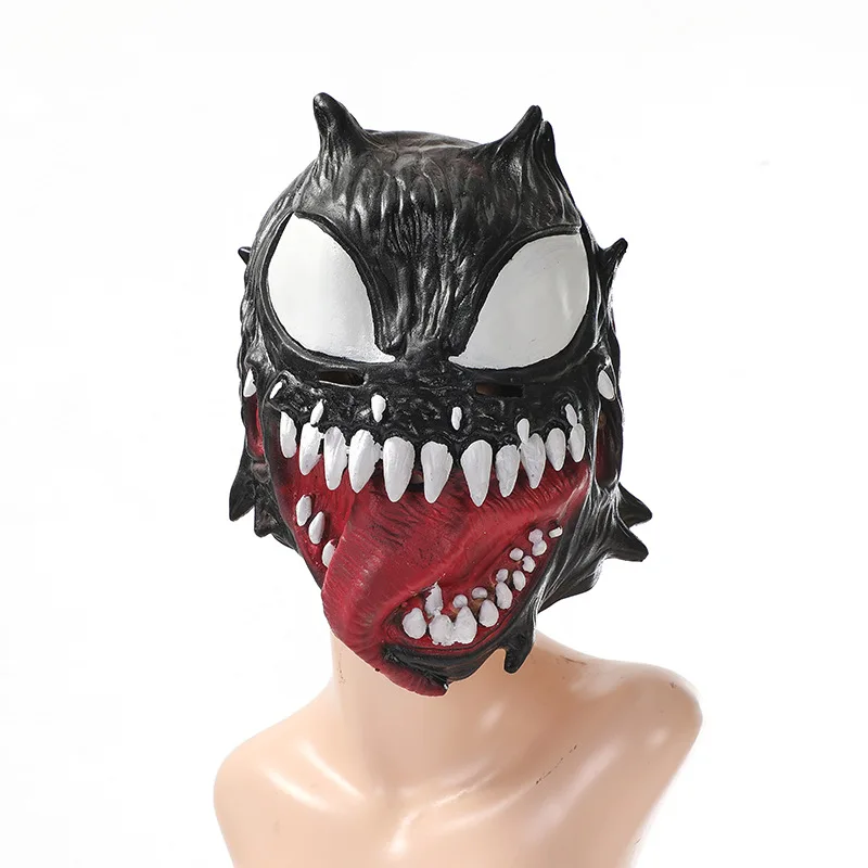 28cm Deadly Guardian Cosplay Venom Mask Revenge Horror Hero Diy Filme Week Wear Set In Latex Venom Mask Halloween Costume