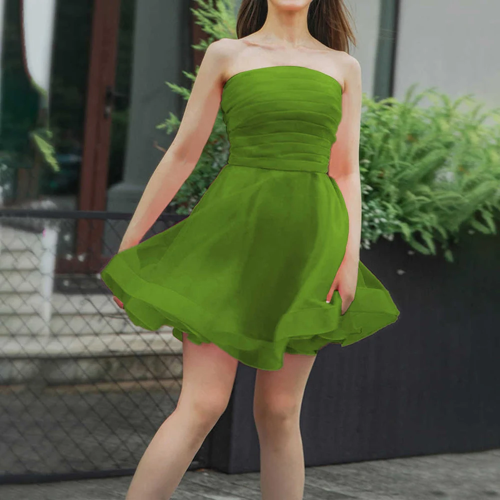 여자의 미니 웨딩 드레스 A 라인 칼집 신부 들러리 해변 휴가 휴가 칵테일 파티를위한 등이없는 짧은 웨딩 드레스