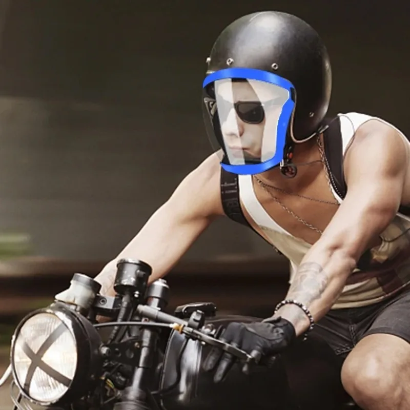 

High Definition Transparent Protective Face Mask Anti Droplet Dust Dust Labor Protection Riding Goggles