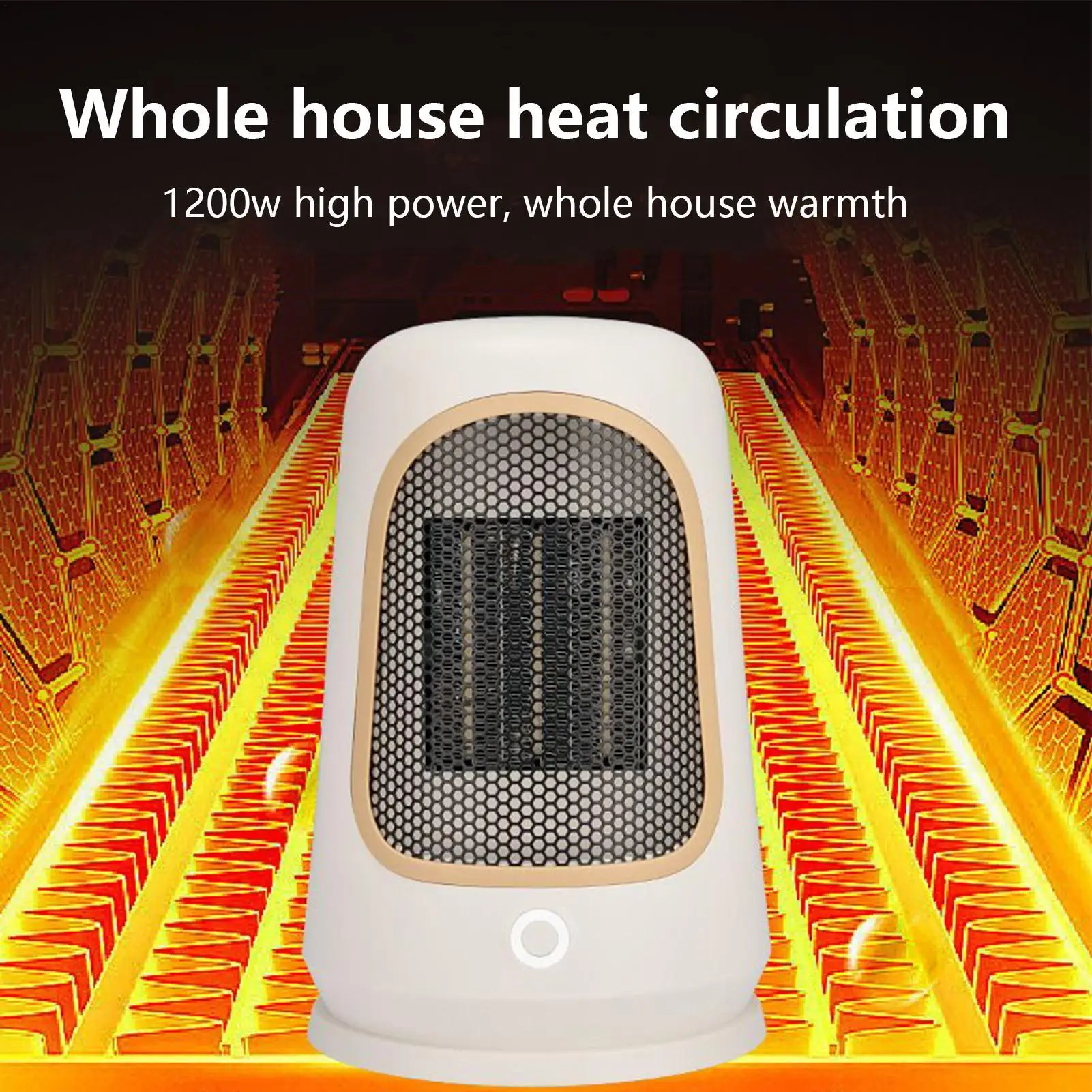 

Room Heater Tip-Over Protection Compact Portable Indoor Space Heater For Elderly Women Men Adults Seniors Study Camping Tent