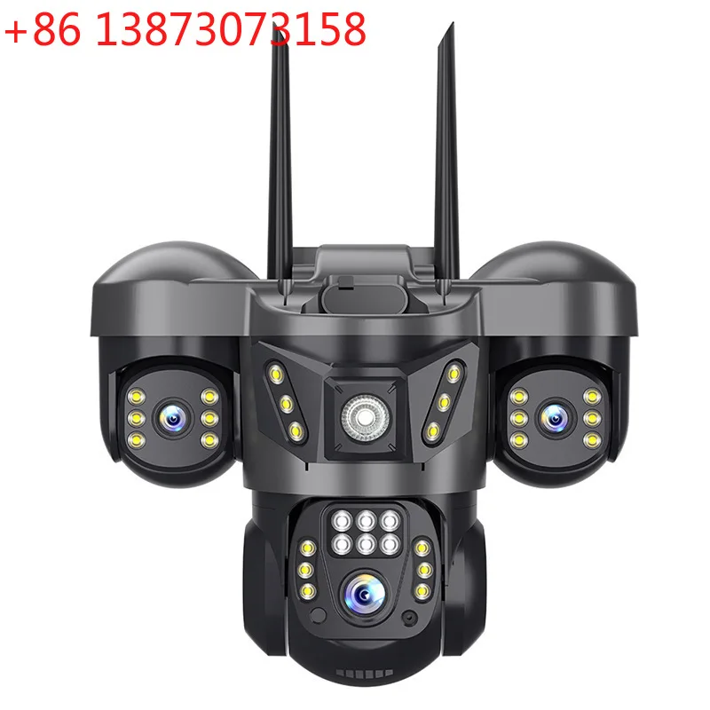 

HD-камера видеонаблюдения с удаленным управлением через мобильный телефон, для дома и улицы, Wi-Fi, 4G, беспроводная камера с тремя экранами