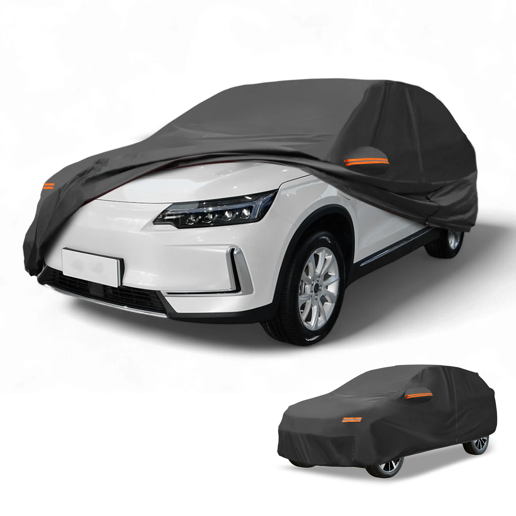 

UXCELL Car Cover Waterproof All Weather Protection Full Exterior Cover for Kia EV6 190T-PU with Reflective Strips