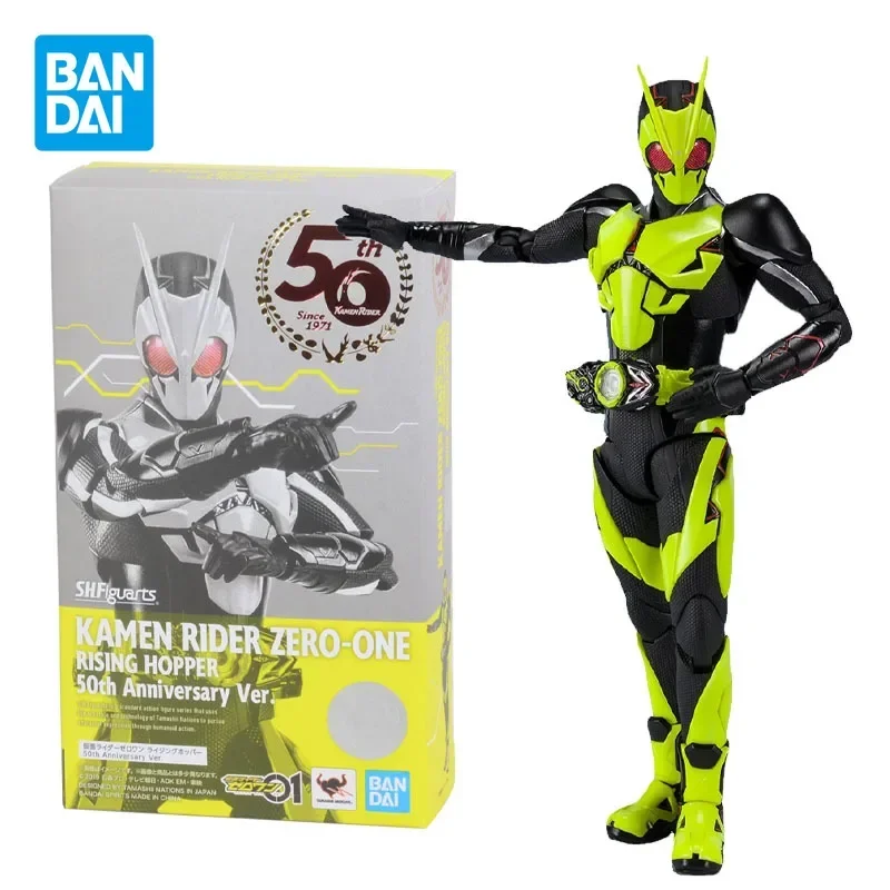 Bandai натуральная SHF KAMEN RIDER ZERO-ONE RISING HOPPER 50th Anniversary Ver аниме фигурки игрушки для мальчиков и девочек подарки для детей