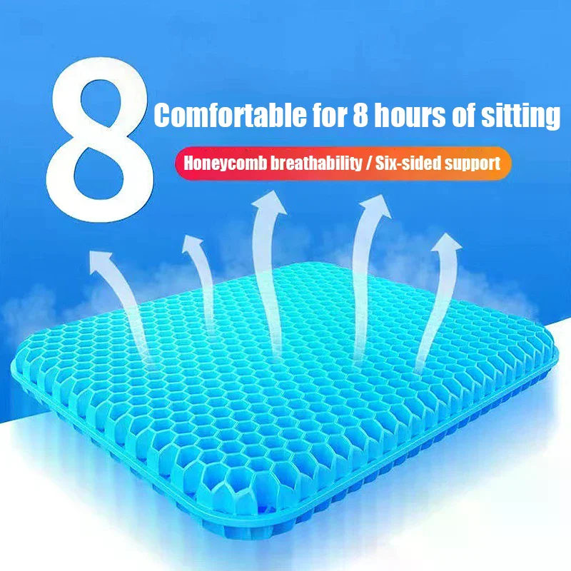 Gel Seat Cushion Breathable Cooling Pad For Summer Car Seat Soft Cooling Pad Office And Home Stool