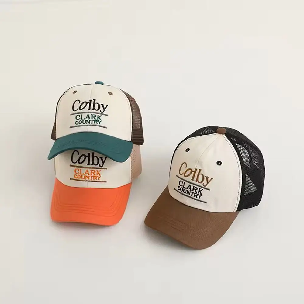 

New Letter Embroidery Baseball Cap Casual Sun Protection Sun Hat Breathable Duck Tongue Hat Children