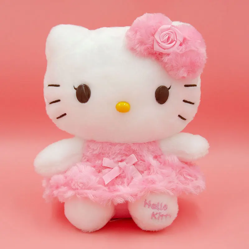 

Sanrio Kuromi Hello Kitty Детская плюшевая игрушка кукла Мелодия плюшевая кукла Роза украшение