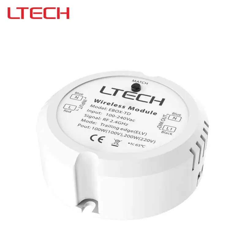 LED RF Wireless Communication Module Converting to Triac Dimming Signal, 100 240 VAC, Falling-edge Dimming (EV) EBOX-TD