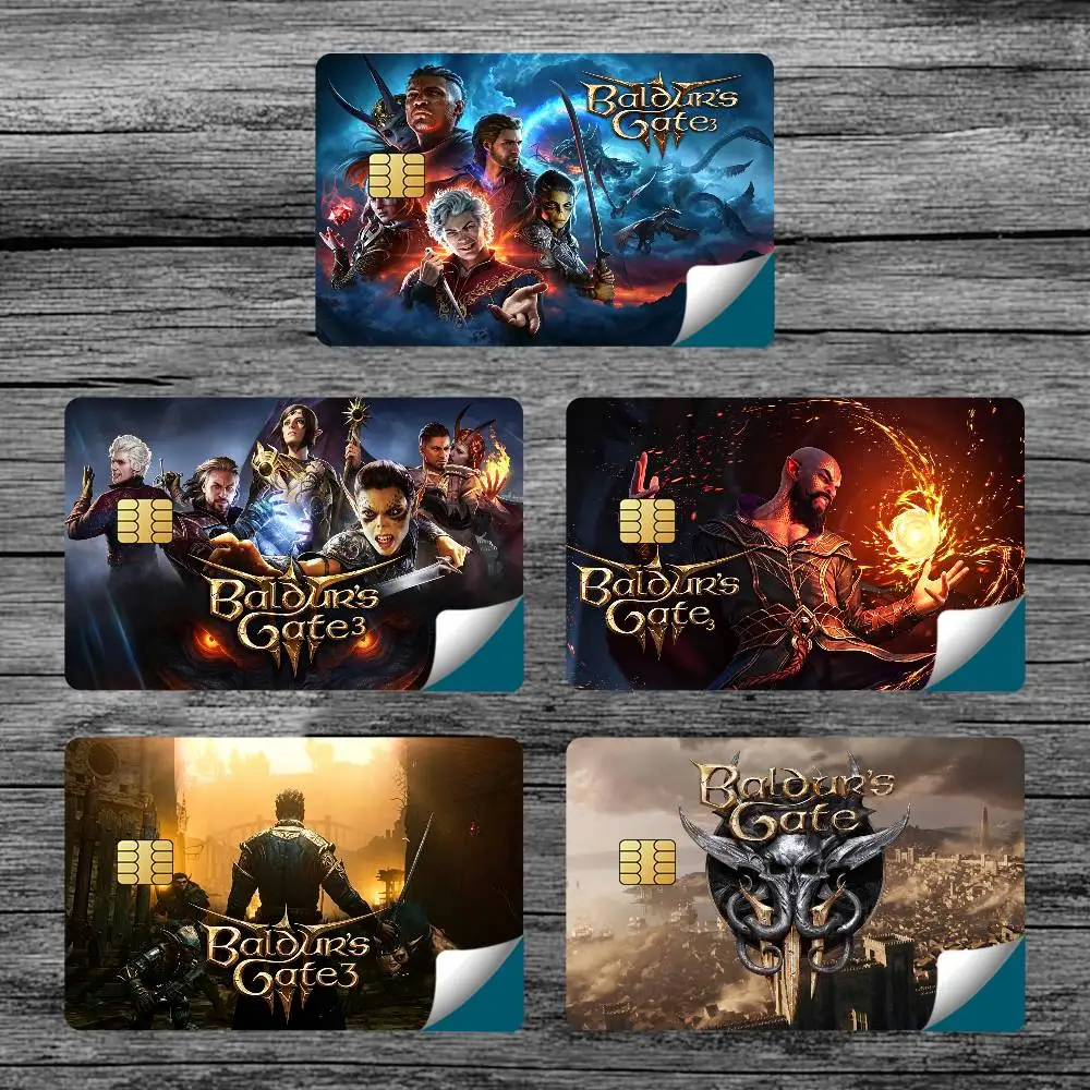 Game B-BaldUrS-S G-GatE-E III Card Stickers for Bank Access Protective Waterproof Film Cover Sticker Surprise Gift