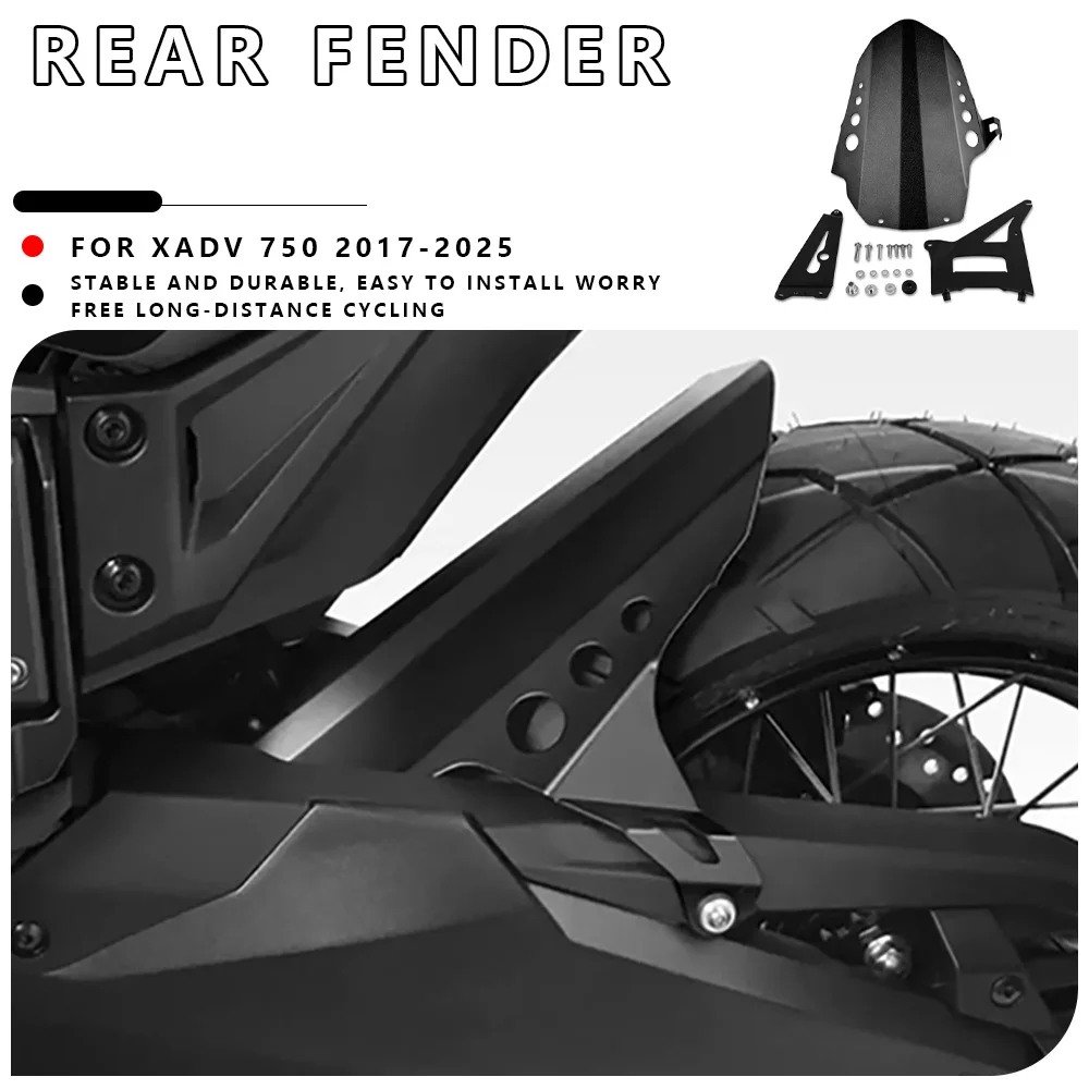 MTKRACING per HONDA XADV 750 2017-2025 Accessori Moto Parafango Posteriore Parafango Ruota Hugger Splash Guard Staffa