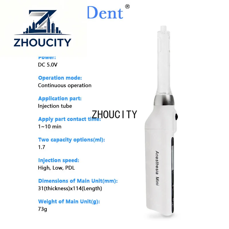 Greatlife Dent Painless Anes*thesia Inje*ctor Pen Portable Computerized System Aspiration Syringe OEM Wholesale