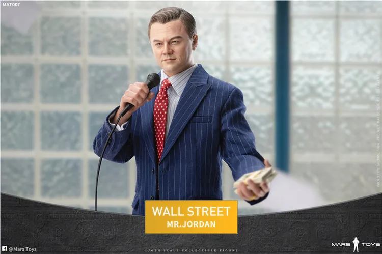 In Stock Mars Toys MAT007 1/6 Wall Street Mr. Jordan Leonardo DiCaprio Figure 12'' Male Soldier Action Doll Full Set Model Toys