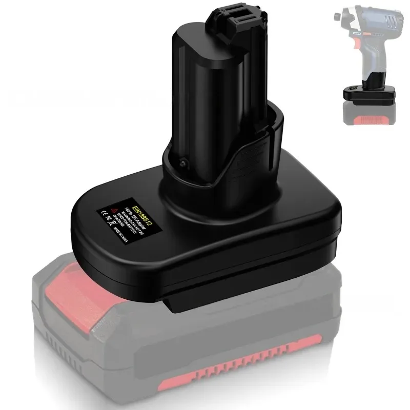 HAKSINKY EIN18BS12 Power Tool Battery Adapter for 18V Li-ion Battery Convert To Work for Bosch 12V
