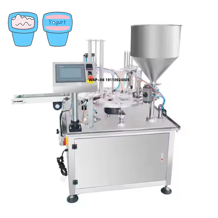 Multi-Functional Juice Square Yogurt Water Rotary Cup Sealing and Filling Machine
