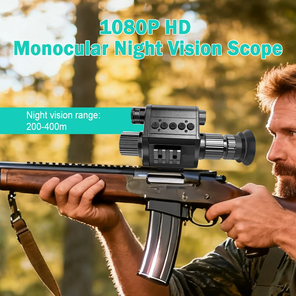 

AI ZOOM X5 Hunting Night Vision Rifle Sight COMS Imaging Technology 1080P Camera/Video Long Distance Shooting Telescope