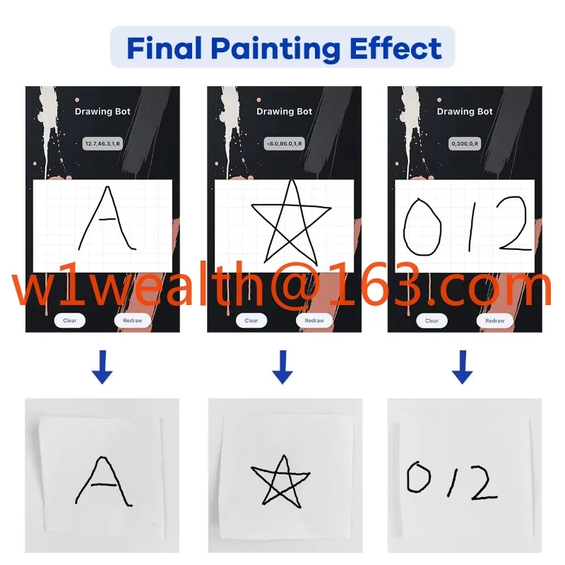 Picture 6: Robotic arm drawing kit includes Nano V3.0 ATmega328P controller board programmable DIY plotter for Arduino projects