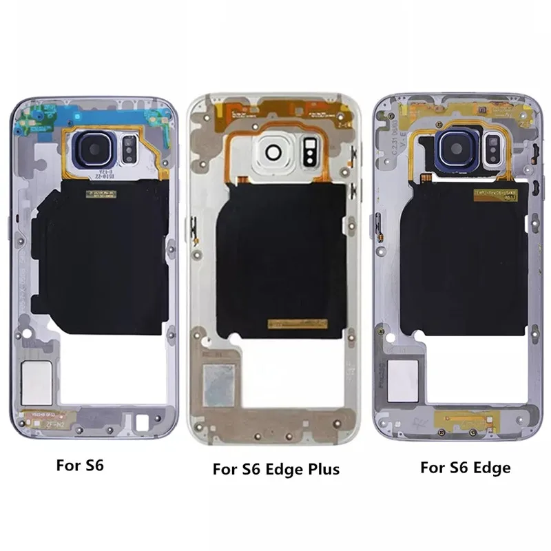 Middle Plate Frame for Samsung Galaxy S6 S6 Edge S6 Edge Plus G920F G925F G928F Housing Bezel Chassis Mobile Phone Replace