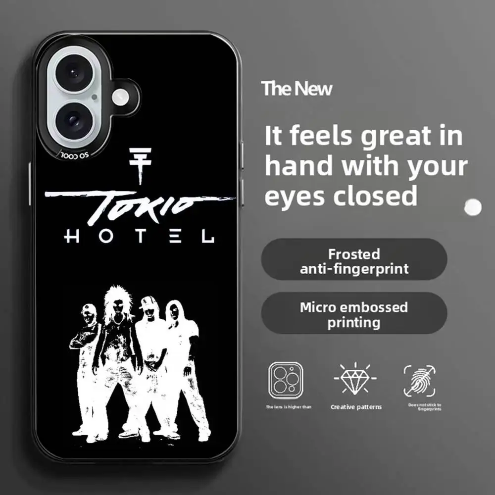حافظة هاتف T-tokio H-Hotel شفافة متغيرة الألوان لهاتف IPhone 11-16 حافظة TPU مضادة للسقوط، مقاس نحيف.
