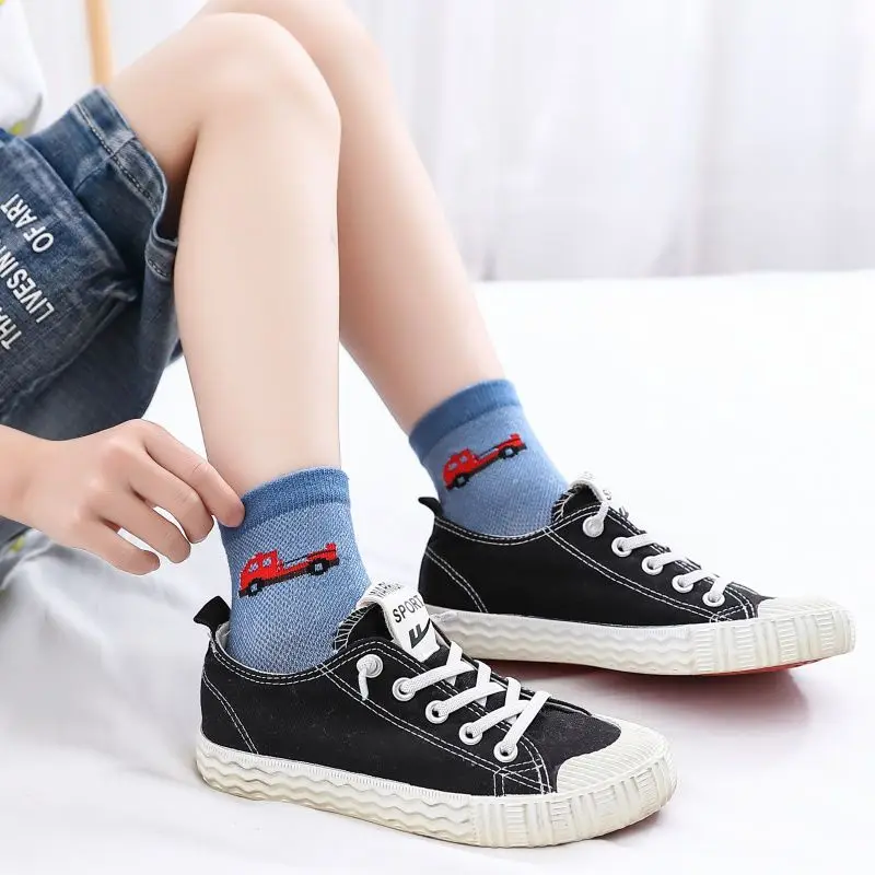 5 Pairs Kids Socks Cute Cartoon Bear Boys Girls Winter Socks Spring Autumn Soft Cotton Breathable Sport Children Socks Baby Sock