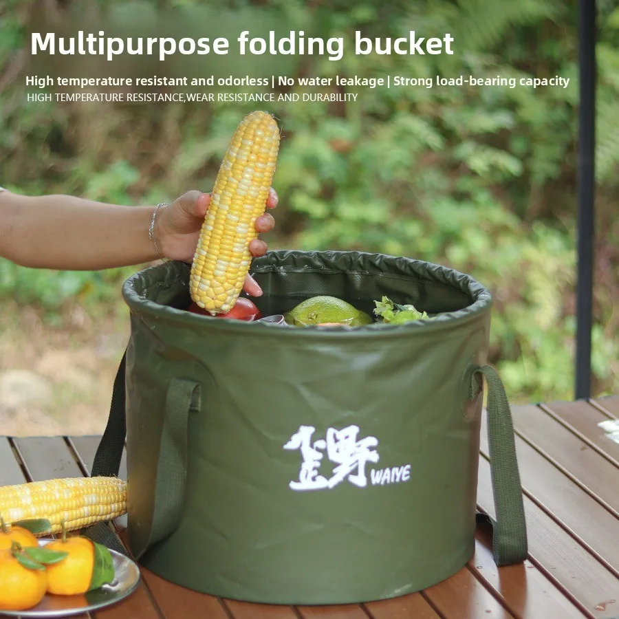 

Новое портативное уличное складное ведро 10 л, дорожное ведро 20 л, уличное ручное ведро большой емкости