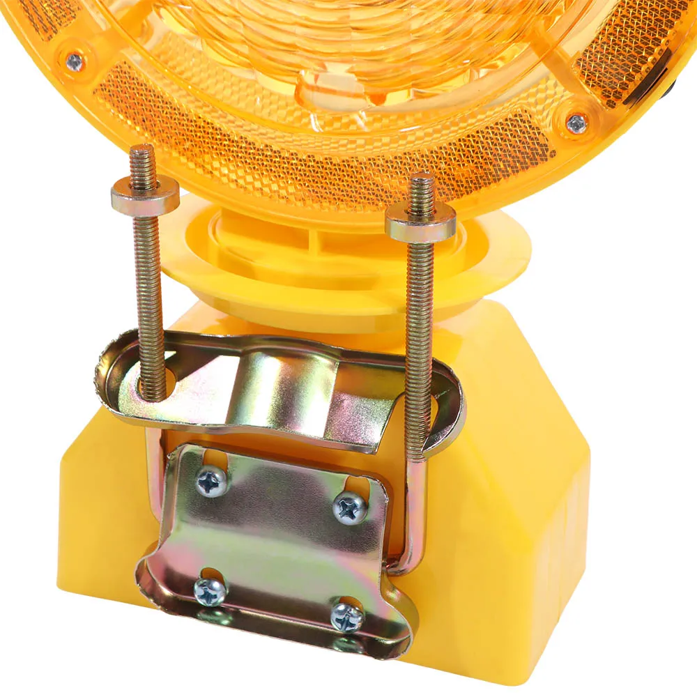 Solar Power Solar Industrial Warning Lights Energy Saving Light Controlled LED Strobe Construction Light Super Bright Waterproof