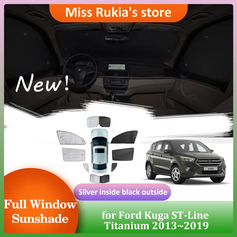 Car Sunshades for Ford Kuga C520 ST-Line Titanium 2013~2019 Roof Windows Sun Visor Windshield Curtain Sunroof Cover Accessories