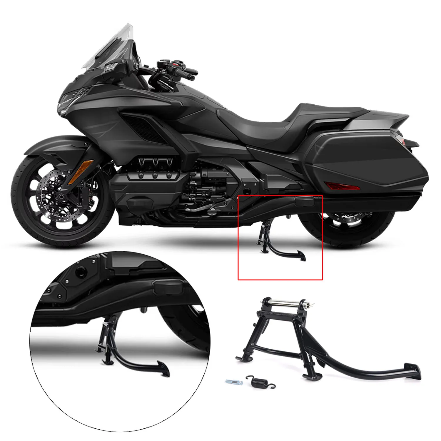 PANICAL  For Honda Goldwing F6B GL1800 2018-2025 Motorcycle Parking Center Stand Parking Bracket Central Kickstand
