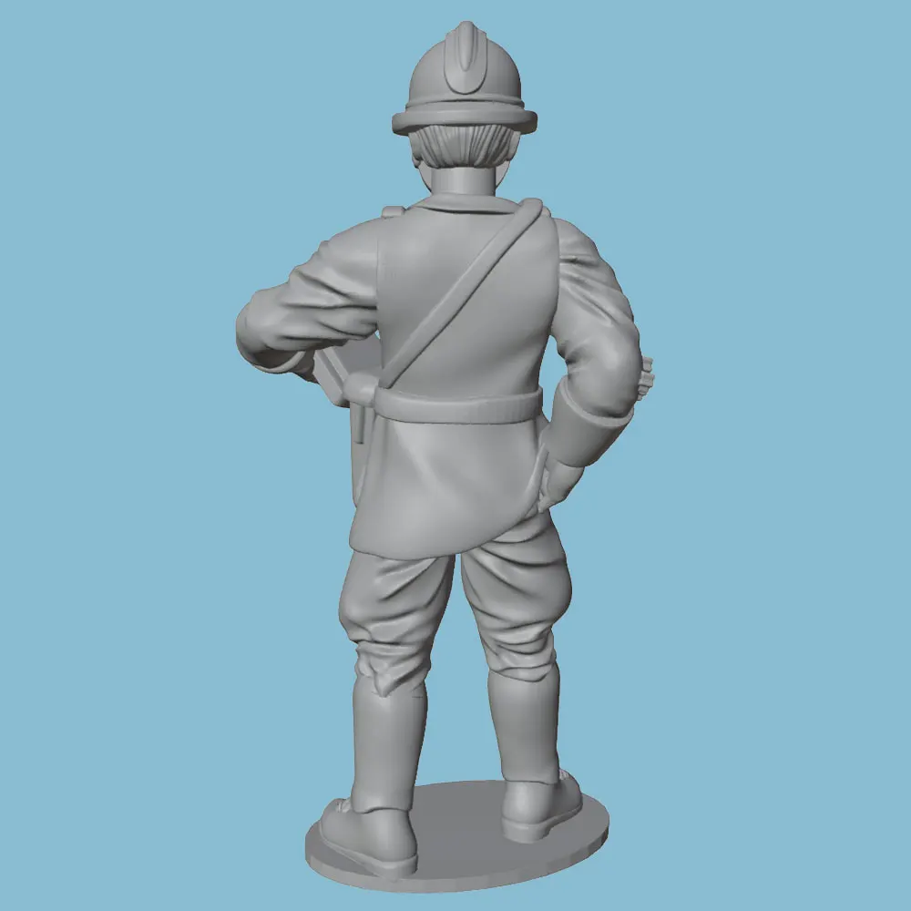 Figura de resina sargento sin pintar para juegos rol y coleccionismo - imagen 3