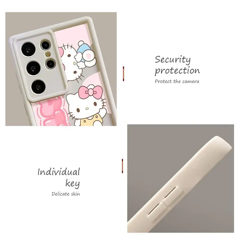 Чехол для телефона H-Hello K-Kitty для Samsung Galaxy S20 FE S21 S23 Ultra Note 20 Ultra S24 Ultra S22 Plus S23 FE