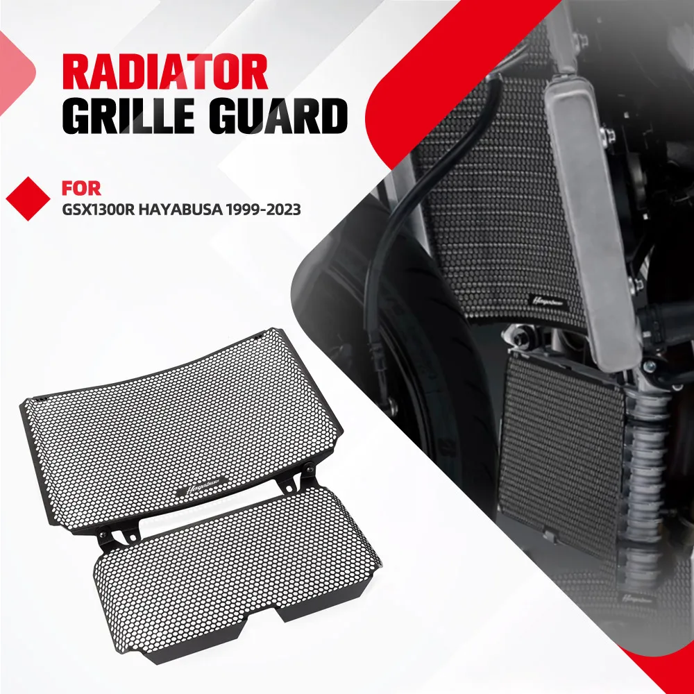 Radiator Guard Cover For Suzuki GSX1300R Hayabusa 1999-2023 Aluminium Motorcycle Accessories Grille Grill Oil Cooler Protector