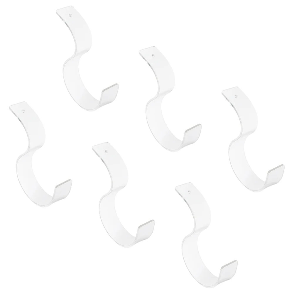 

6pcs Acrylic Belt Storage Racks Transparent Display Stands 30MM Width Belt Holders Shelves ganizers Home Store