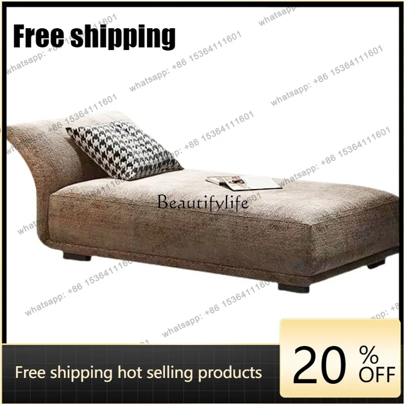 Customizationls Italian minimalist living room chaise longue beauty sofa fabric single bed