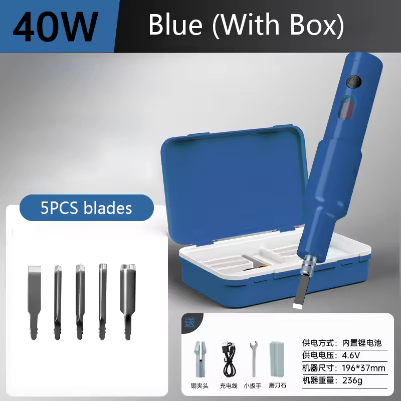 5PCS/20PCS Blade Carpenter Root Sculpture Mini Power Carving Chisel Carpentry Lithium Electric Carving Knife Chisel Set - Image 12