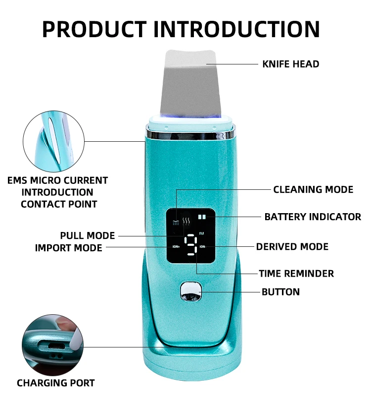 

Face Skin Scrubber Clear Aging Cuticles Lighting Dark Spots Deep Wrinkle Removal Massage Skin Fade Wrinkles Rejuvenate Vitality