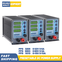 Gophert PPS 3205 PPS 1610 PPS 6003 Presetable Mini Digital Adjustable DC Power Supply Lab Switching Power Supply