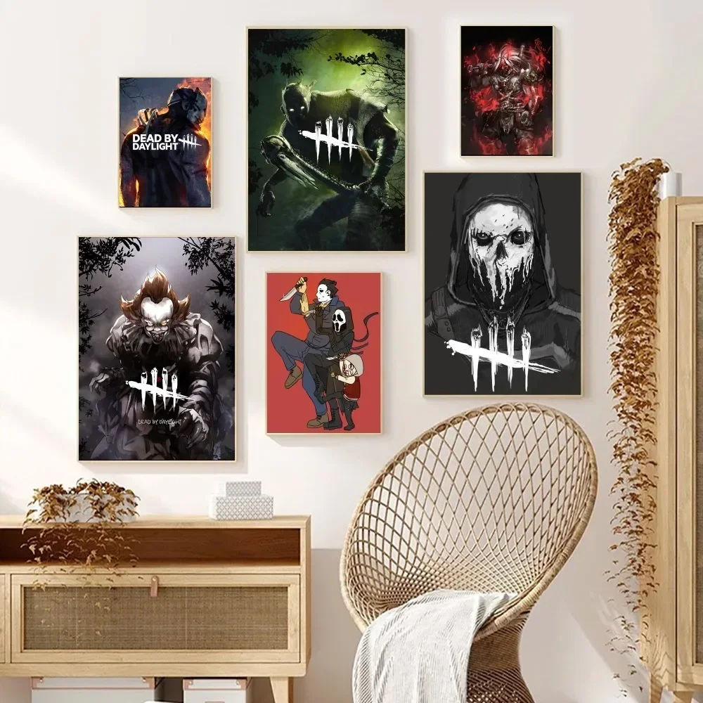 Dead By D-Daylight Game Poster Prints Wall Painting Bedroom Living Room Wall Bar Restaurant Sticker Big