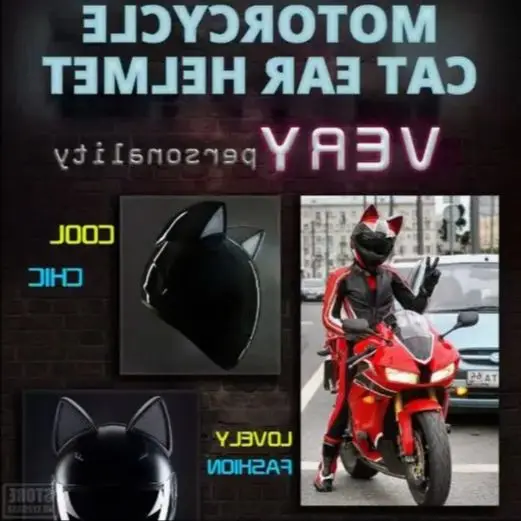 

Cat Ear Motorcycle Helmet - Winter Warm & Unisex