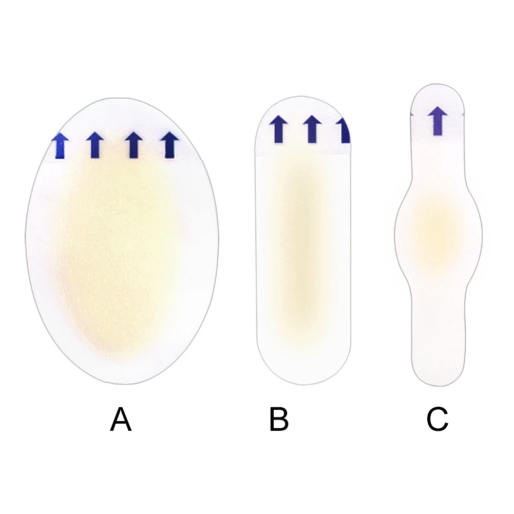 Bandagens hidrocolóides à prova d'água em gel blister, almofadas de prevenção de bolhas para pés, saltos e dedos dos pés