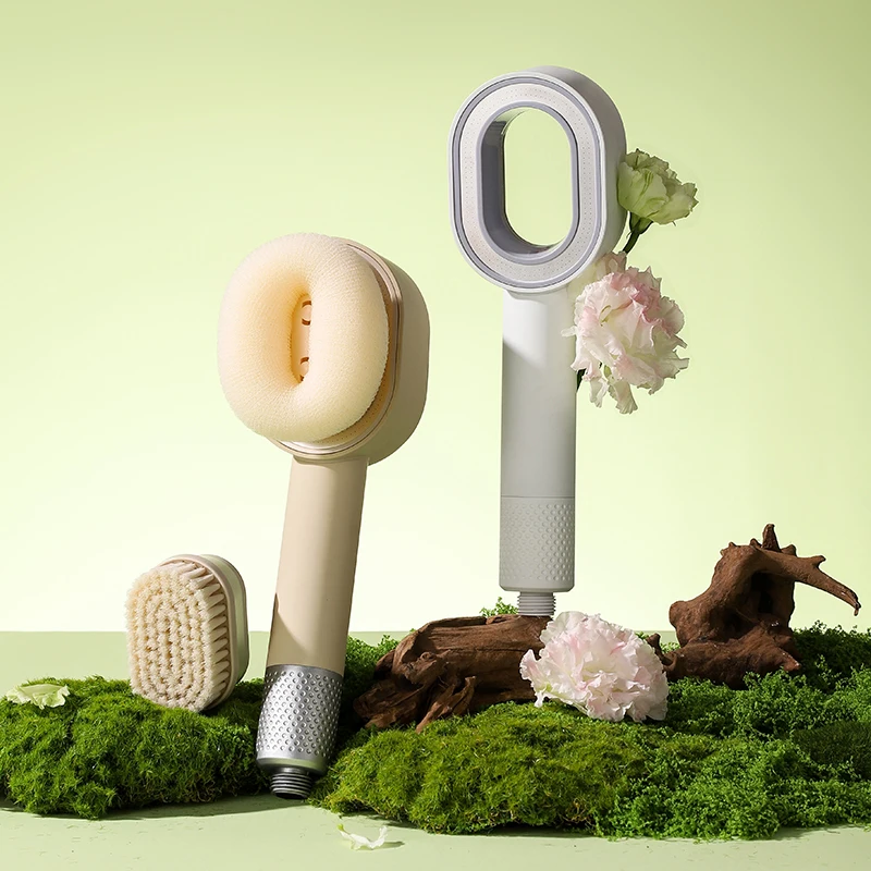 

Shower Head Filter Pressurized Purification Water Saving Handheld Bathroom Shower Nozzle Bath Showerhead Filtered Water