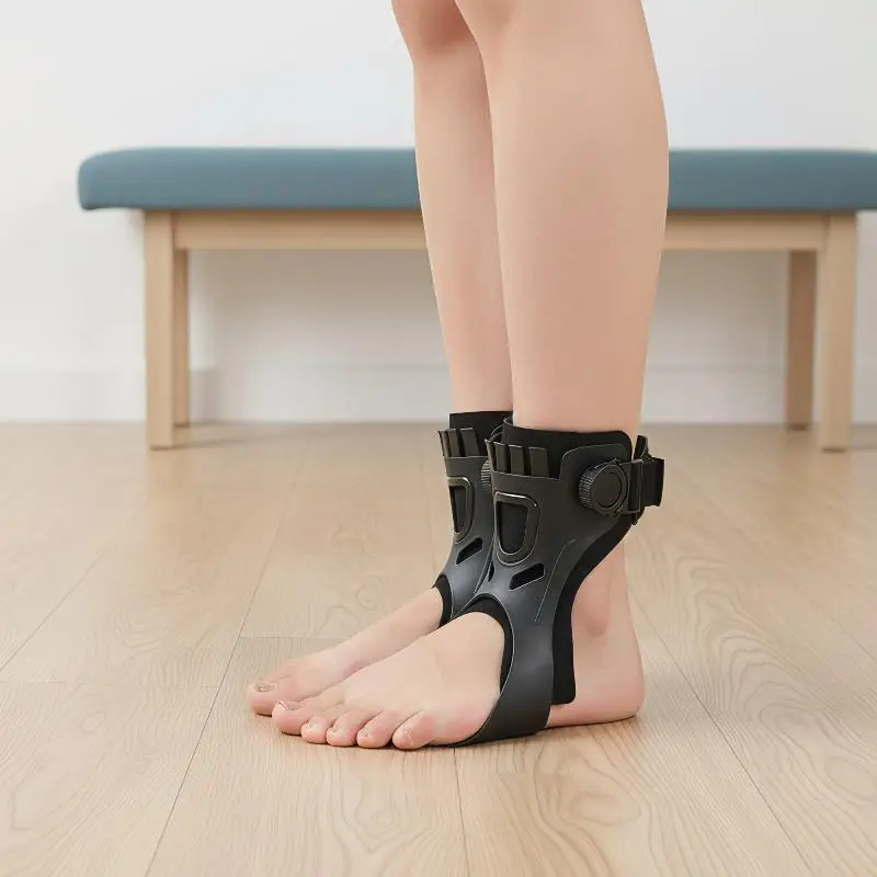 Adjustable Drop Foot Brace AFO Ankle Foot Orthosis Lightweight Support for Stroke Recovery Daily Walking Use