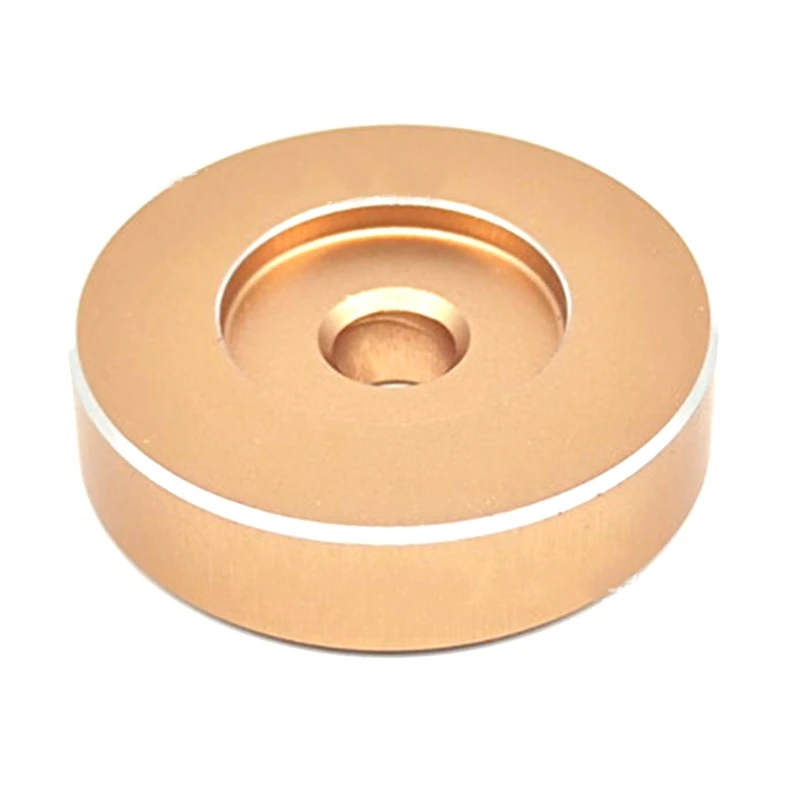 

45 RPM Adapter - Aluminum - 7 Inch Vinyl Record Dome 45 Adapter Golden